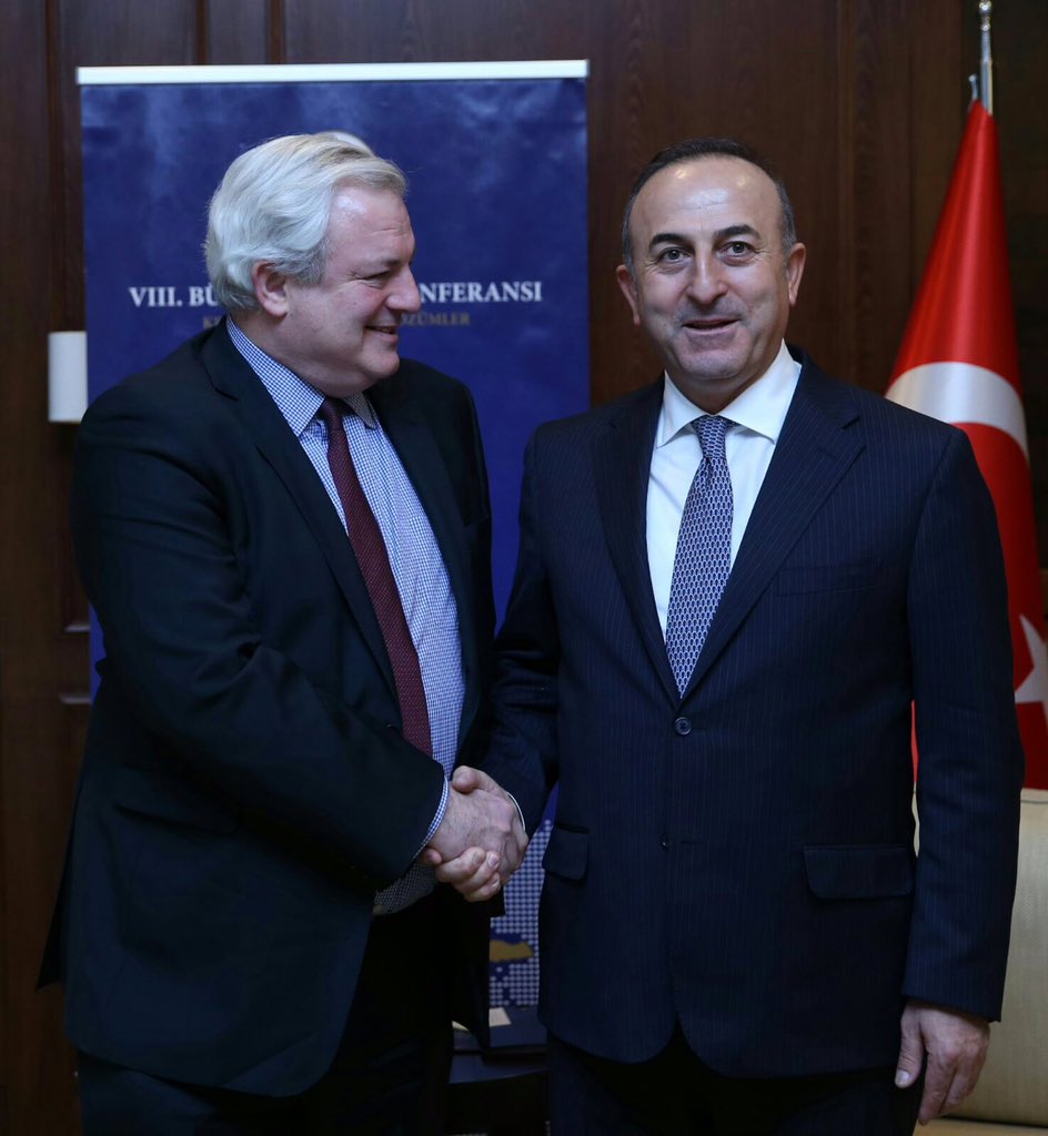Mevlüt Çavuşoğlu (@mevlutcavusoglu) on Twitter photo Met w/ Under-Secretary-General for Humanitarian Aff. <a href="/UNReliefChief/">Tom Fletcher</a> O'Brien who is in Turkey to attend the Conf. Met w/ Under-Secretary-General for Humanitarian Aff. <a href="/UNReliefChief/">Tom Fletcher</a> O'Brien who is in Turkey to attend the Conf.