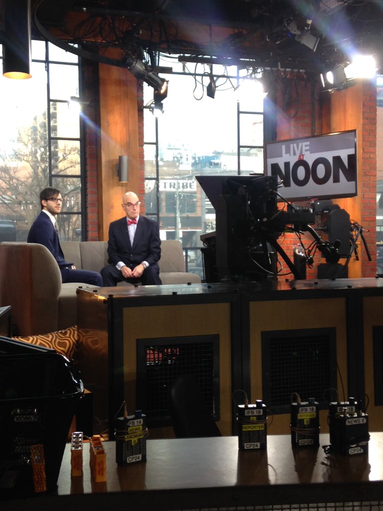 OUSAhome's tweet photo. We're almost on air! Tune into @CP24 to see OUSA prez talk about the #timeoutON tuition campaign https://t.co/s50YDkw29Q