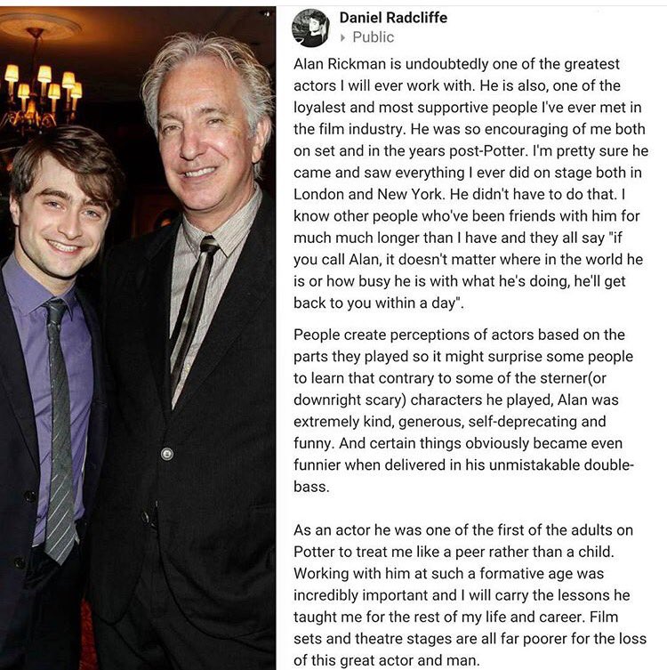 Hogwarts_Logics's tweet photo. Daniel Radcliffe's tribute to Alan Rickman 
#RIPAlanRickman https://t.co/xgfrRwPD1D