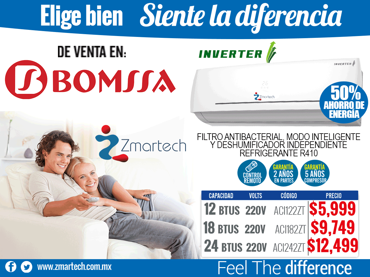 Zmartech's tweet photo. @Zmartech  tiene los Aires Acondicionados Inverter que ahorran y te dan la frescura que deseas en tu hogar. https://t.co/qtGowAu5uu