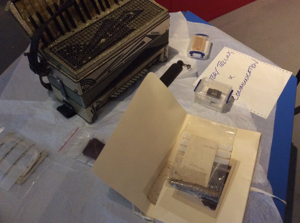 Exploring_Stuff's tweet photo. @bexhillmuseum some of our intriguing objects still safely under wraps awaiting new exhibition #ExploringStuff https://t.co/hr7IMmykGQ