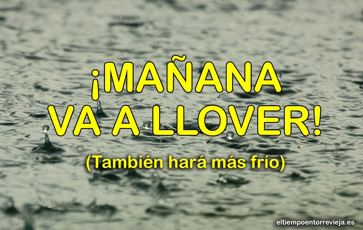 va a llover mañana