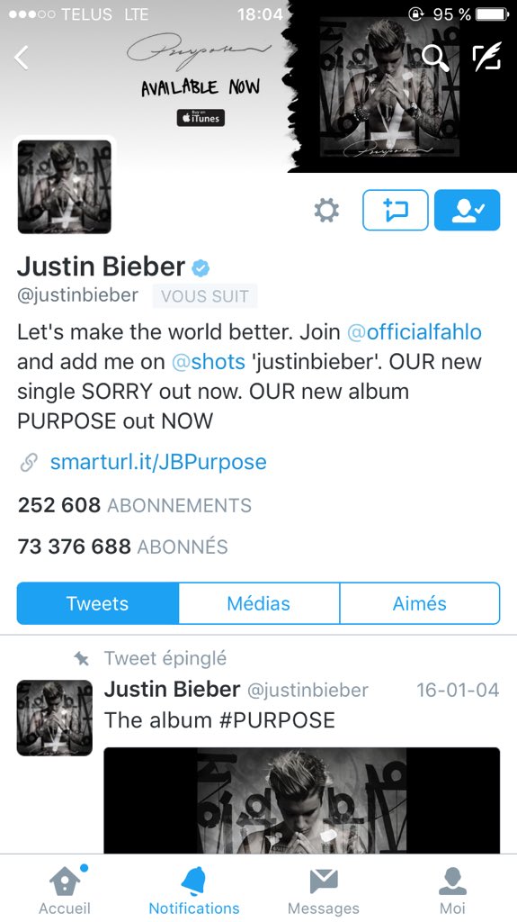 caro_lovejustin's tweet photo. Justin just followed me๐๐๐๐ can't believe it๐ญ๐ญ https://t.co/q1uleifMex