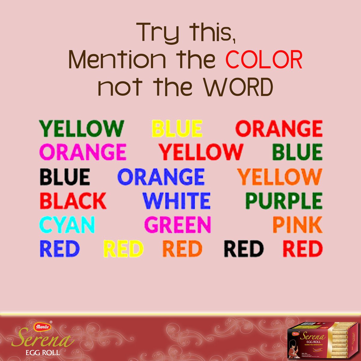 Apakah kamu bisa menyebutkan warnanya? Bukan kata yang ada disana, tapi warnanya? #JustTheGame