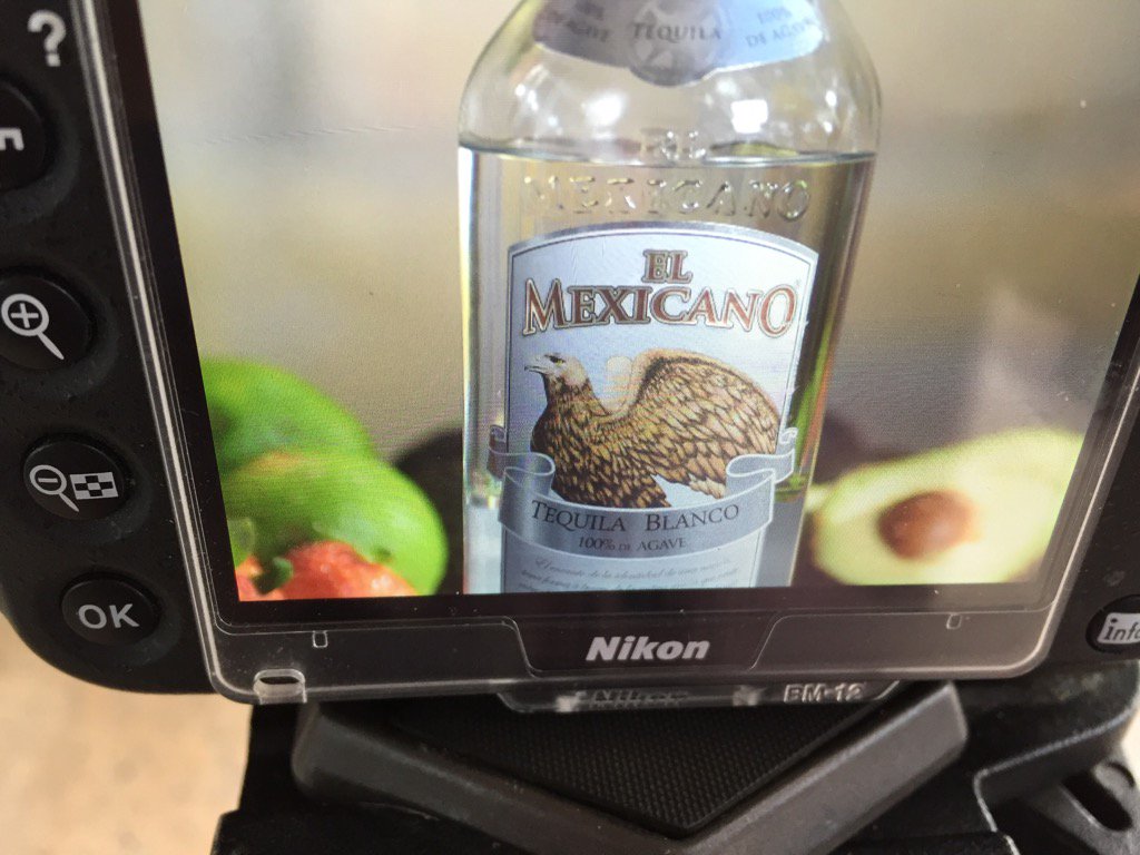 KempD's tweet photo. Photographing a new imported tequila . El Mexicano; it's delicious and affordable . https://t.co/Qnkb5fmmgG