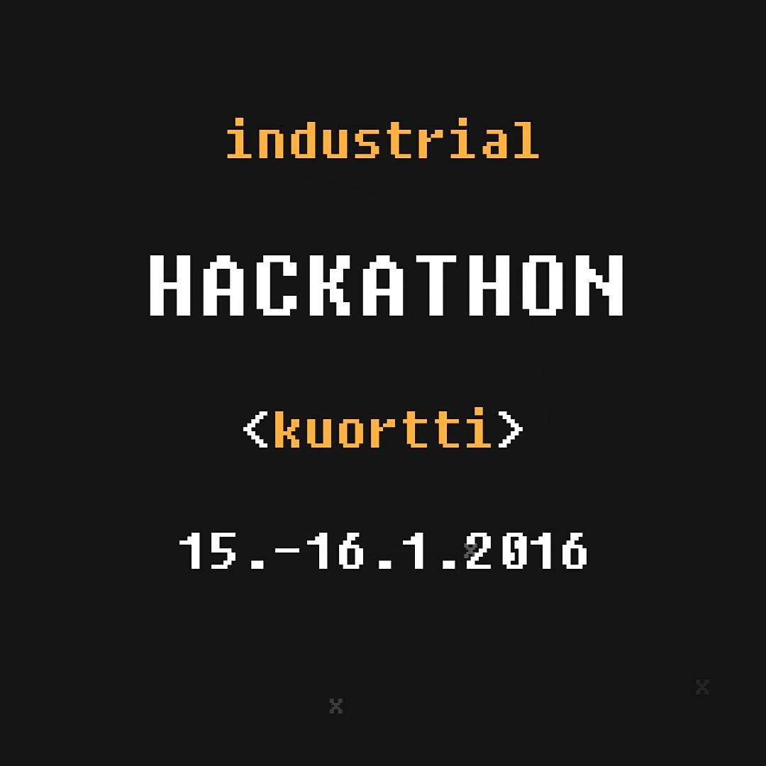 IsoHei's tweet photo. Tomorrow starts #industrialhackathon. Still time to sign up and participate! .@observis @MikkeliES @HacklabMikkeli https://t.co/b4EQHHcgH3