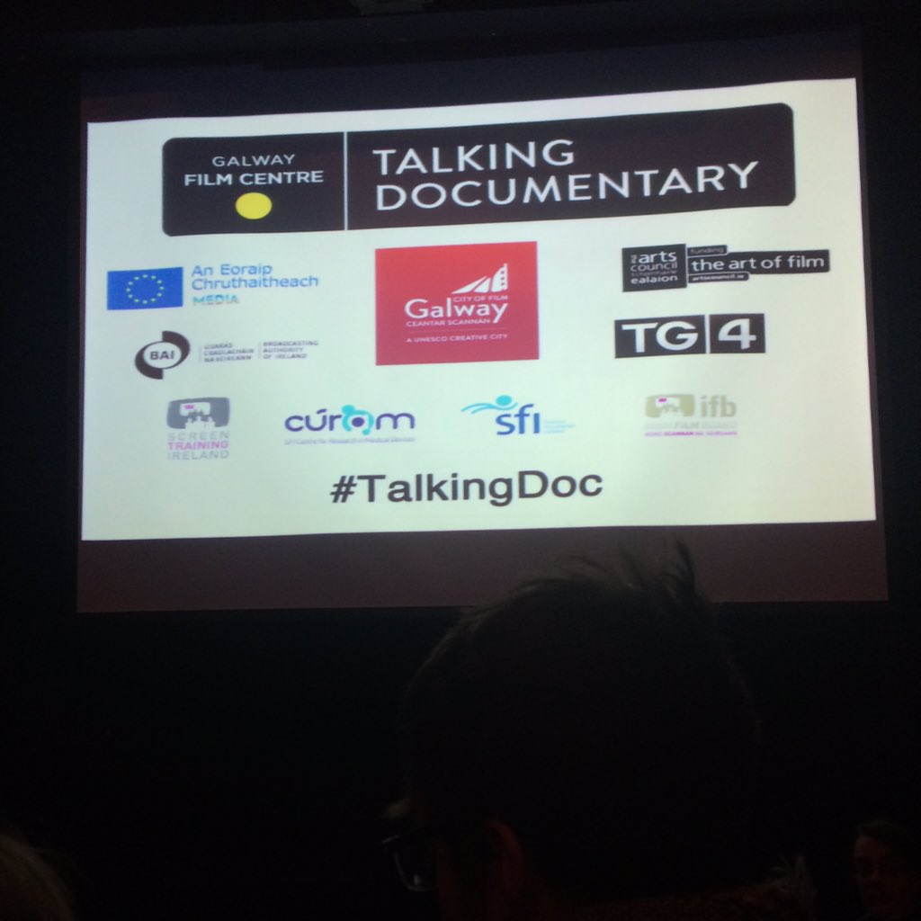paperowlfilmsNI's tweet photo. #Talkingdoc ar tí tosnú @mcallisterfilms @SyrianLoveStory @galwayfilmcentr Talkingdoc kicks off with screening.Nice https://t.co/5TtL7Ev4Qn