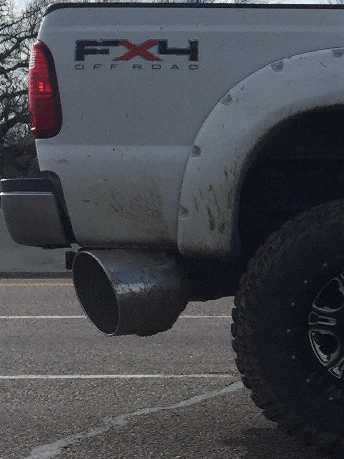 FontanaDoug's tweet photo. Texas sized exhaust #eeehaw https://t.co/IqZDGHcuGg