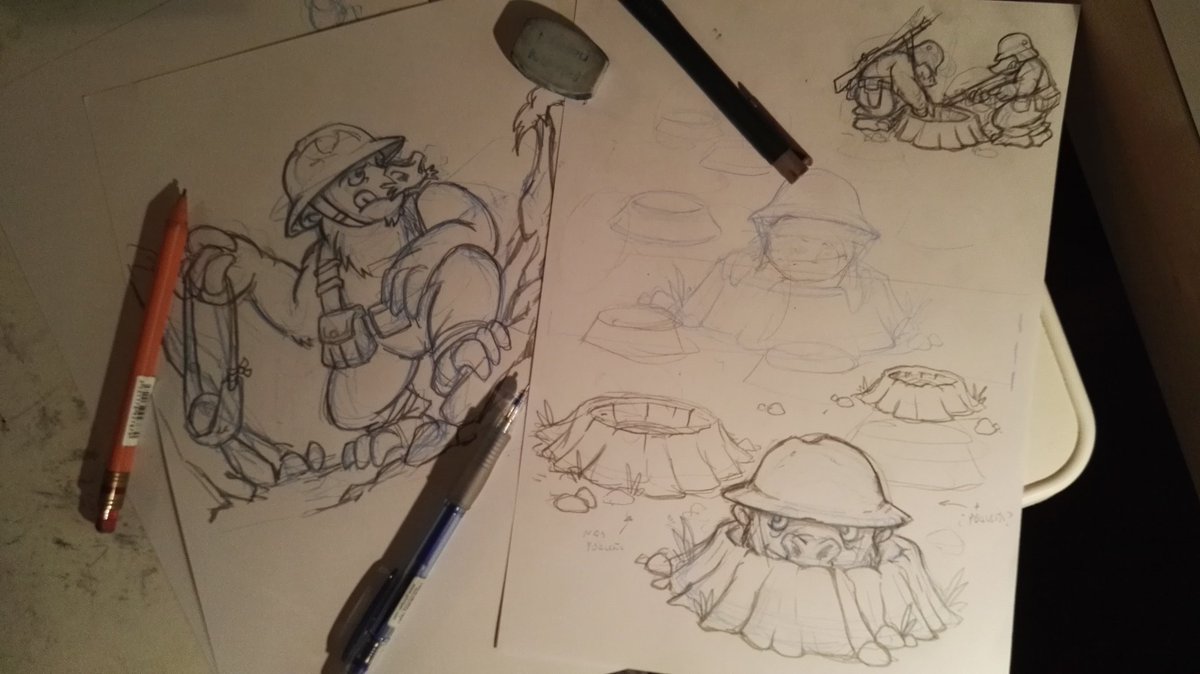 psotodibujante's tweet photo. Tarde de dibujar algunos topos
#Topoum
A ver cuando escribo una actualización de los ultimos stretch goals. https://t.co/SY0Cj0D3gc