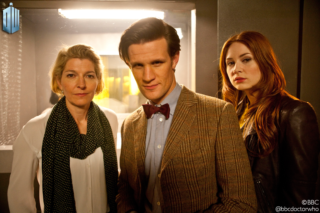 bbcdoctorwho's tweet photo. Happy birthday to Jemma Redgrave! 
Here’s Jemma, interviewed at a Series 9 read through >> https://t.co/SNmmvV6XjI https://t.co/uloPIt60SX