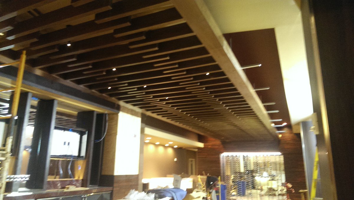 sqoneceilings's tweet image. #Metropolis #CeilingProject Custom panels build and installed by SQ1
