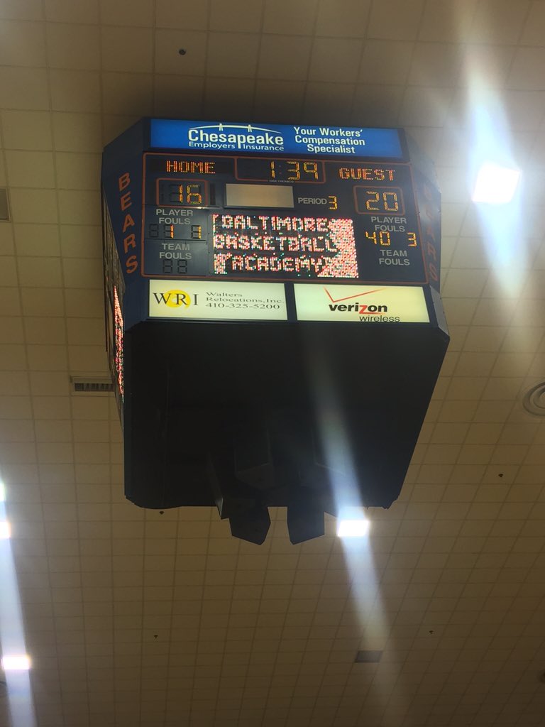 thebballacademy's tweet image. At the half  #milfordmill Lady Millers lead  #BaltimorePolytechnicInstitue Lady Engineers 20-16