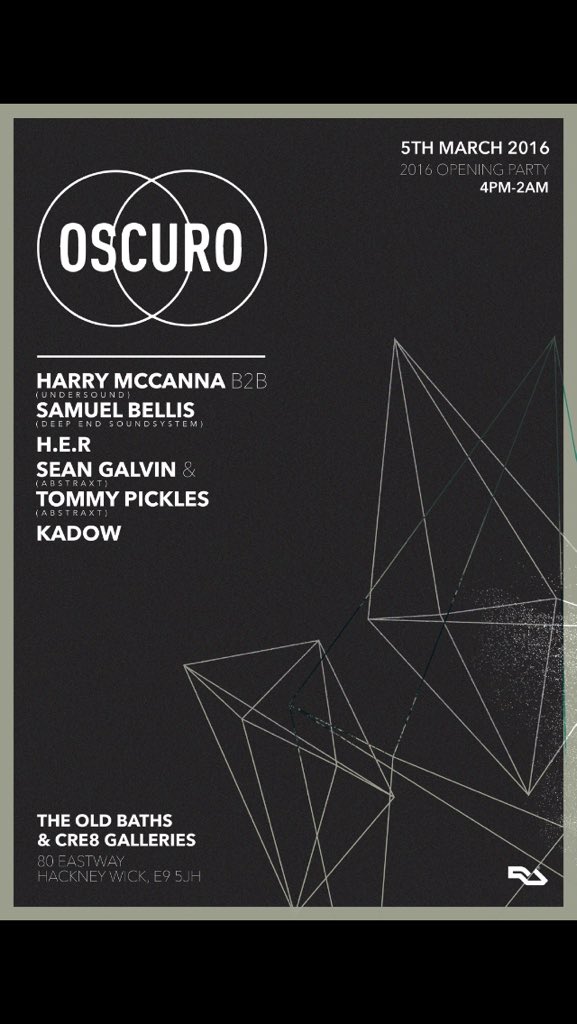 OscuroLondon's tweet photo. The 2016 opening in London's very own Hackney Wick https://t.co/YPNWDYvlFF