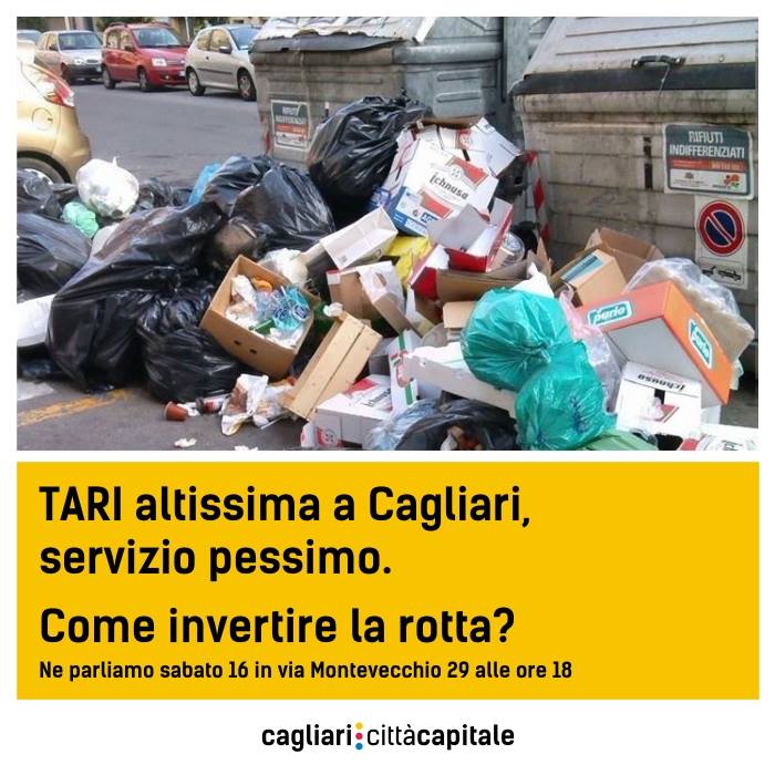 <a href="/CCCapitale/">Cagliari Città Capit</a>: A #Cagliari si paga la tassa sui #rifiuti più alta di tutti i capoluoghi della Repubblica italiana