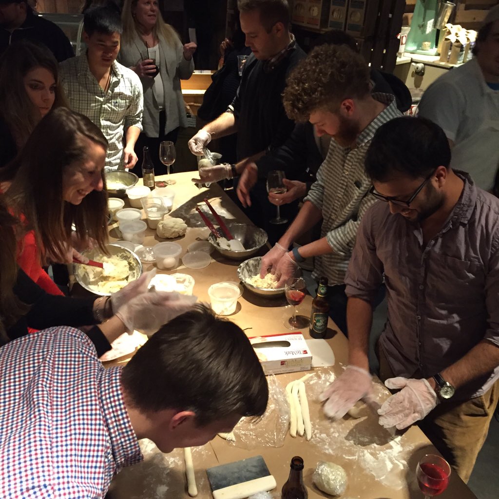 Jana is taking over <a href="/commnwlth/">Commonwealth</a> gnocchi-making duties tonight. Thanks for hosting us! #bostonstartup