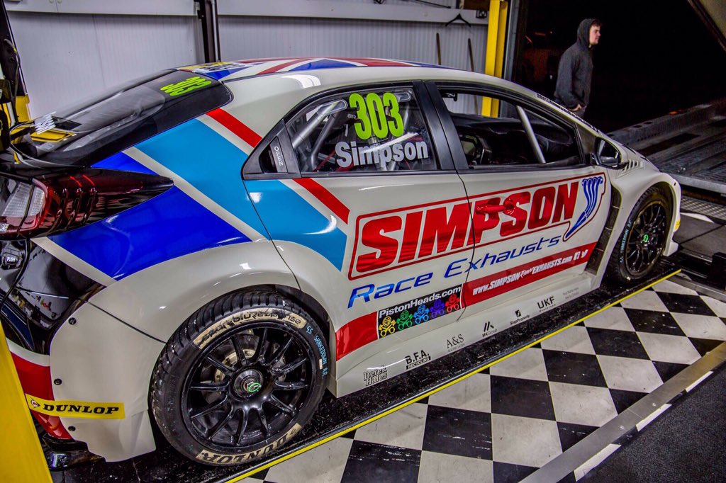 Posh new touring car just completed for <a href="/Mattsimpson303/">Simpson Racing</a> #BTCC #touringcar