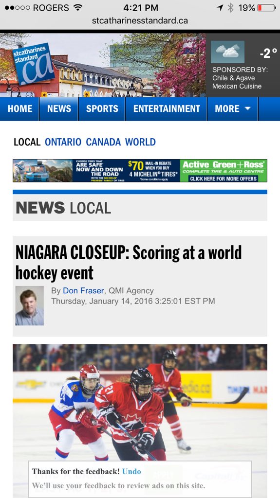NiagaraSportCom's tweet photo. W/ @StCatStandard @don_standard @StandardSports. #Local #OurHomeStC Media #News #ThankYou #ShatterRecords https://t.co/73CtvqAn0F