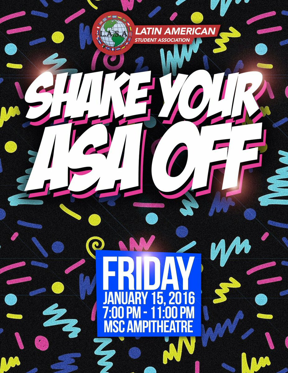 USFLASA's tweet image. A nice afternoon post always works. Rest up LASA familia! Get ready to Shake Your ASA Off tomorrow night!