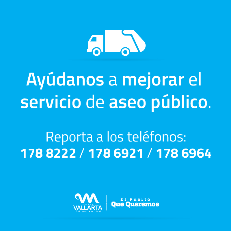 GobVallarta's tweet photo. #PuertoVallarta Trabajamos en mejorar el servicio de recolección, ayúdanos a reportar a los siguientes teléfonos: https://t.co/y2nvPgDd0W