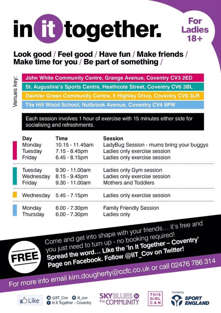RadComSport's tweet photo. Mother &amp; Toddlers session tomorrow at SASC, come along with your little ones and have some fun @IIT_Cov @CovSport https://t.co/HuYOVaZY02