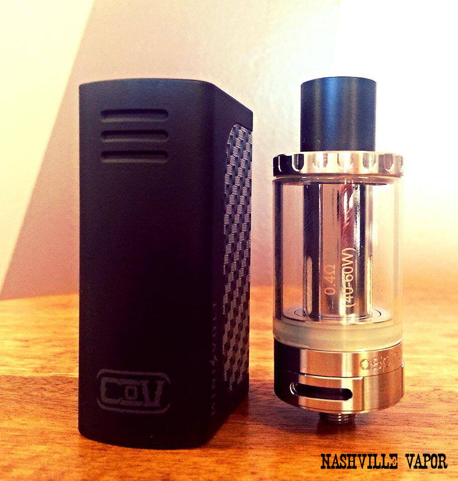 Now available #minivolt This guy may be the size of a #cleito but it packs a punch! #40watts w/ .2ohm limit.