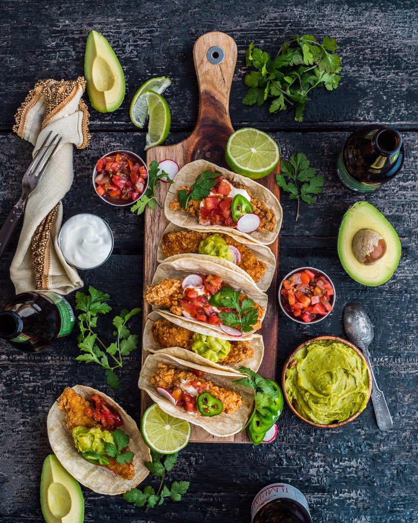 Taco night + fried chicken = True love.
