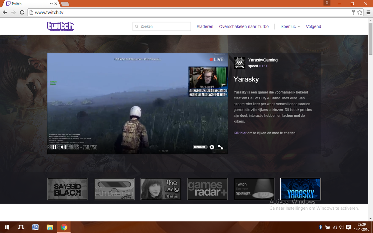 paranoia_update's tweet photo. @YaraskyGaming  op de main page op twitch :) https://t.co/1MHh5scuT2