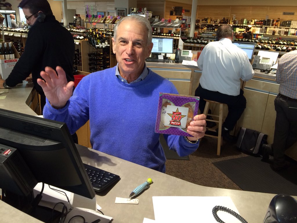 NATCOfsm's tweet photo. Owner Cedric Martin of Martin's Wine Cellar is ready for his #kingcake from #natco https://t.co/PwJDui1bTp