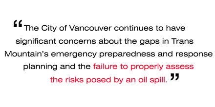 CityofVancouver's tweet photo. See City's final argument on effects & risks of #KinderMorgan pipeline proposal https://t.co/L0nPQBLAXB #TalkTankers https://t.co/cVUII6pOI9