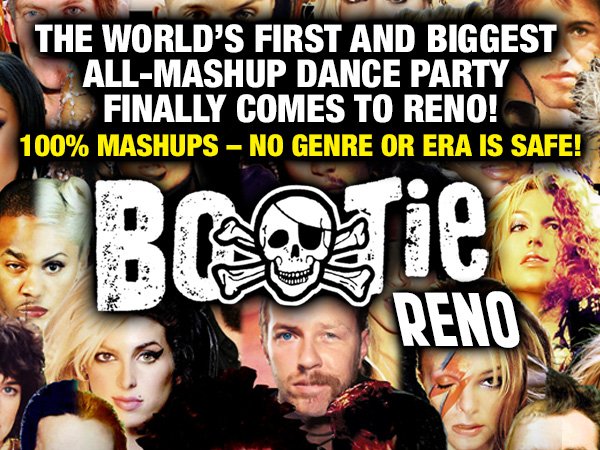 bootiemashup's tweet photo. Announcing #BootieReno!! JAN 29 @1upRENO, No Cover, 10pm-late, DJs A Plus D, Entyme, Airsun, local support DJ Eth!k https://t.co/PuFni8pjsm