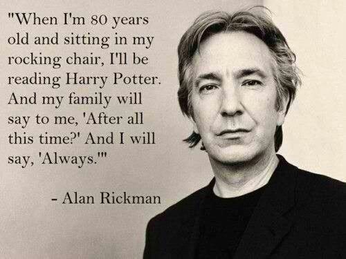 antec's tweet image. Alan Rickman, you'll always be in our fondest childhood memories and in our hearts. #snapealways