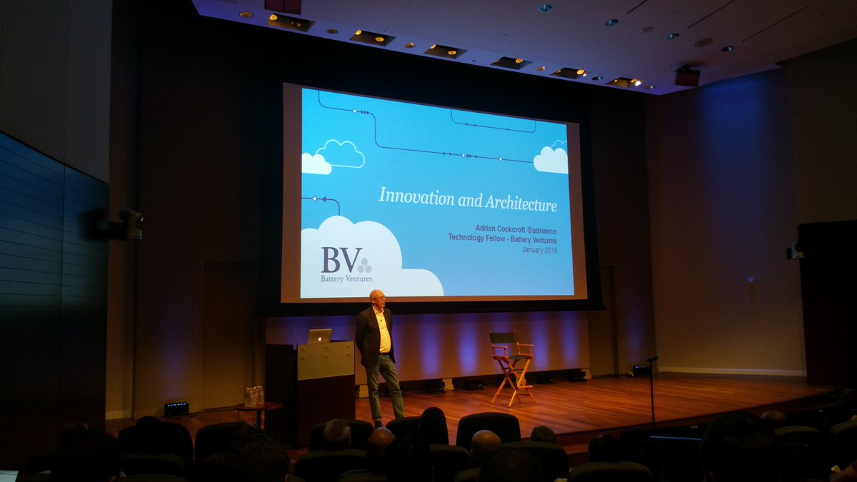 JaimeICervantes's tweet image. Great talk about #CloudArchitectures #MicroServices and @cassandra by @adrianco from @BatteryVentures