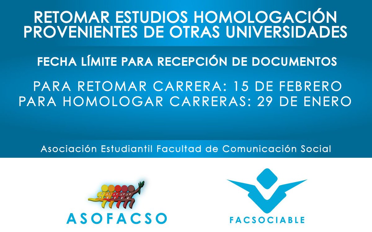 FACSOCIABLE's tweet photo. #AVISO https://t.co/pEMokYeYCV