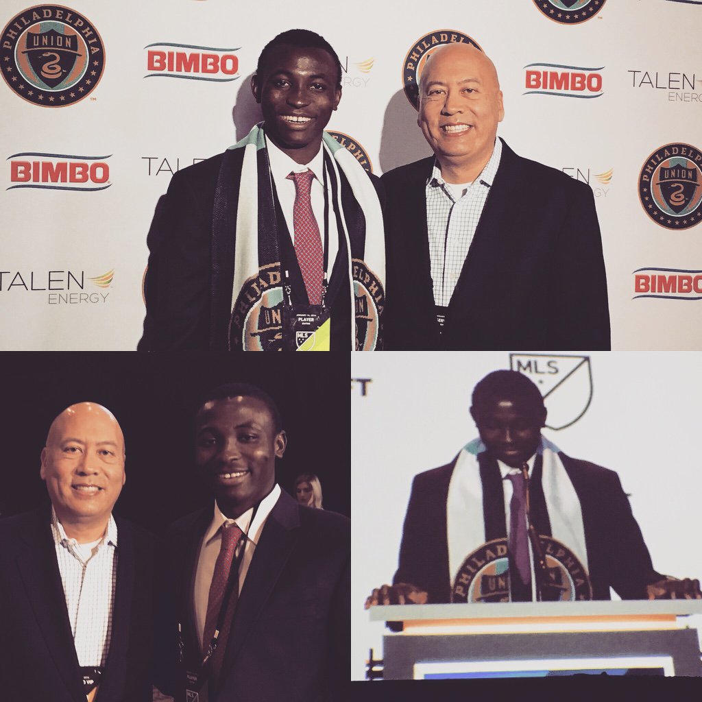 JimmyLynnDC's tweet photo. Congrats @Josh_Yaro_5 for being chosen #2 in @mls Super Draft. @georgetownhoyas #ProudMentor #FutureGlobalLeader https://t.co/HO8rES2jaR
