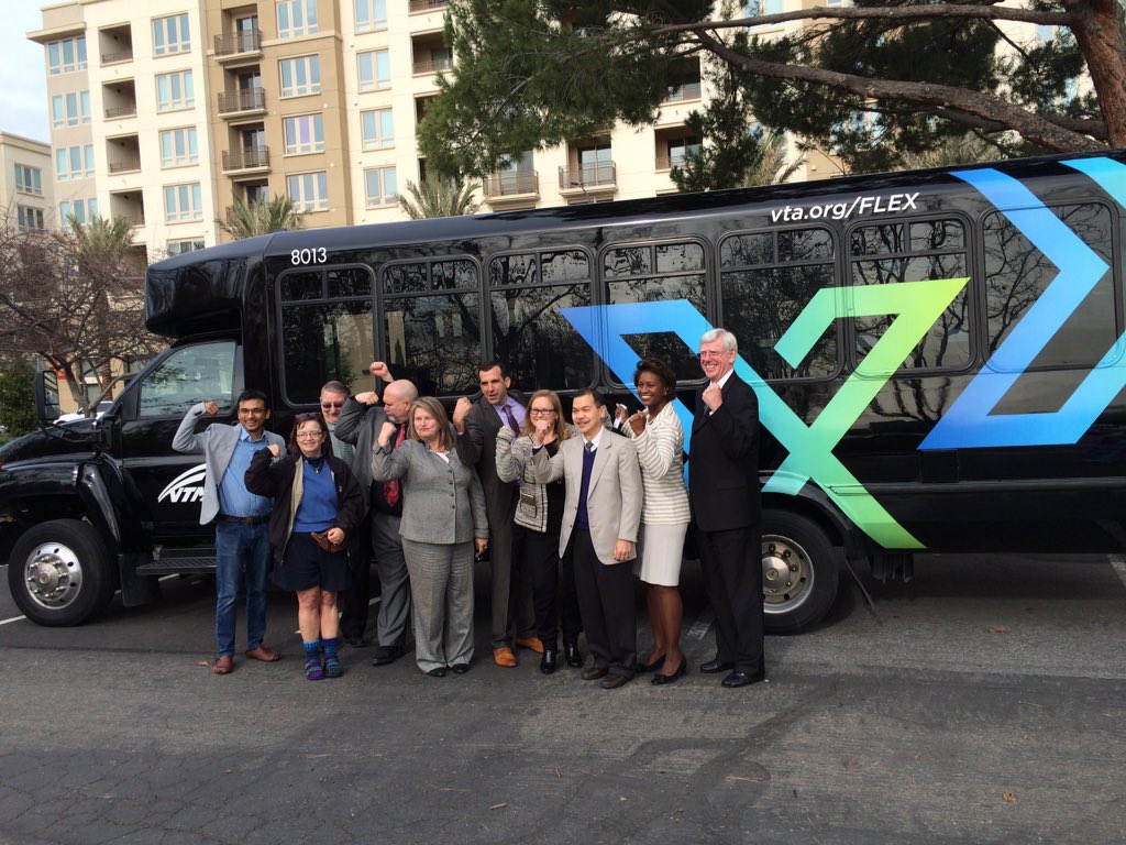 SupCindyChavez's tweet photo. @VTA has launched the pilot program of @VTAFLEX, its innovative "on-demand" ride service: https://t.co/aUZBVae7Nz https://t.co/d65GZ6Ru3S