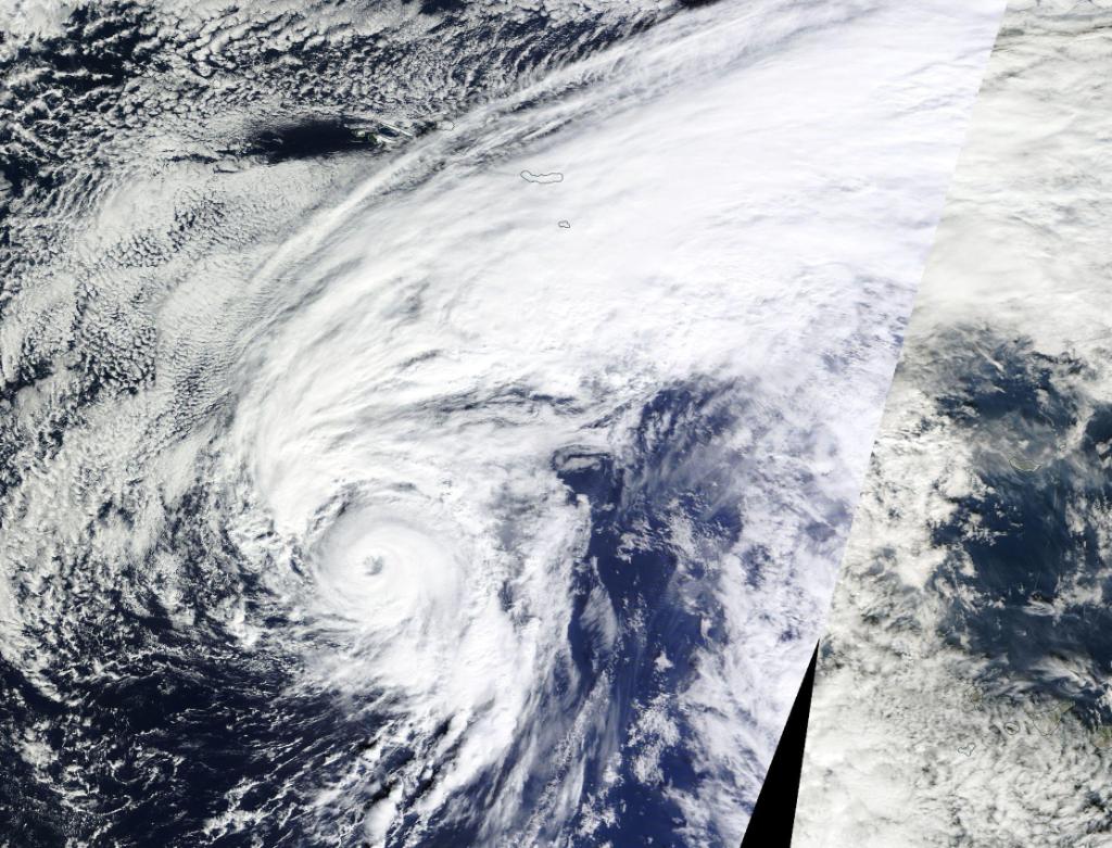 NASA's tweet photo. Alex, first hurricane to form in month of January since 1938, is thriving in North Atlantic: https://t.co/3ZDyhjqcWH https://t.co/vSnYdAQAUN