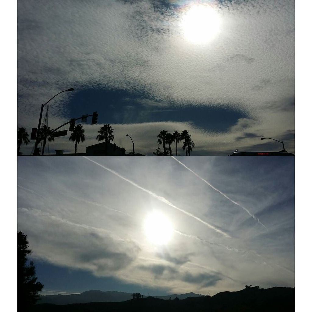 scia_chimica's tweet photo. Today in #palmsprings. #clouds #cloudporn #skywatch #haarp #weathermodification #geoengine… https://t.co/Iie2ukcExq https://t.co/Oshq2ANfJL