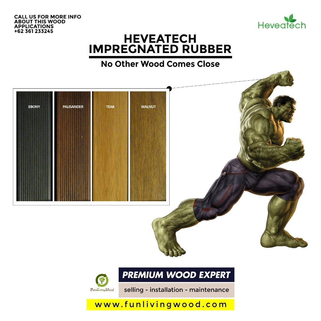 FunLivingWood's tweet photo. HEVEATECH IMPREGNATED RUBBER.

#funlivingwood #bali #wood #floor #interior #interiorbali #lantaikayu #parquet https://t.co/ntk6XRNAnW