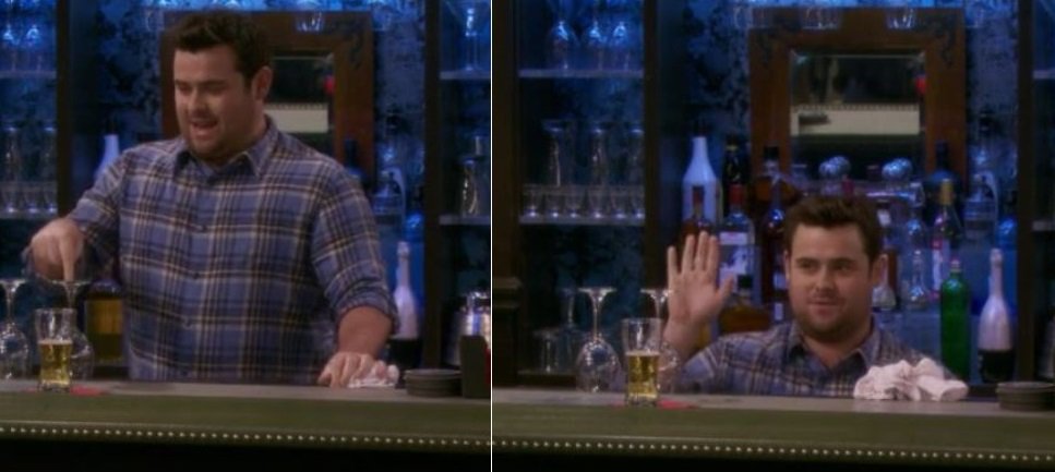 Fynnatics's tweet photo. #BrettBytes If caught in a lie, use the old "elevator escape" trick. Works every time! @UndateableLive @nbc #jsquad https://t.co/5J5AMBX0FV