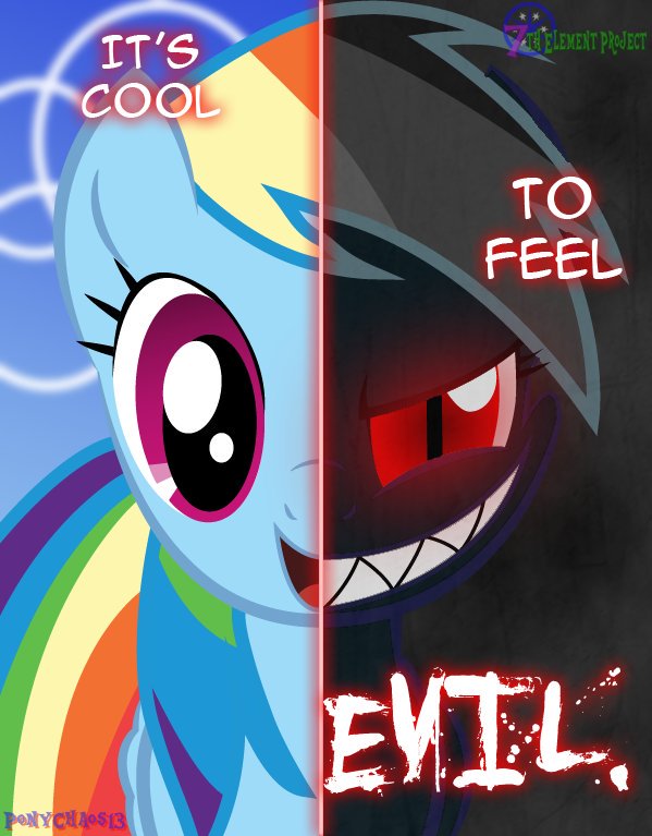 It's cool to feel EVIL.