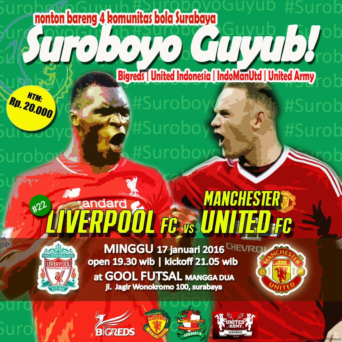 NONBAR : Liverpool vs #MUFC w/ <a href="/BRSurabaya/">BIGREDS SURABAYA #SCOUSEroboyo</a> #IndoManUtd_Srby <a href="/UtdIndonesiaSBY/">UICS</a> <a href="/unitedarmy_SBY/">IG : unitedarmy_sby</a> be there Ghaaeess...