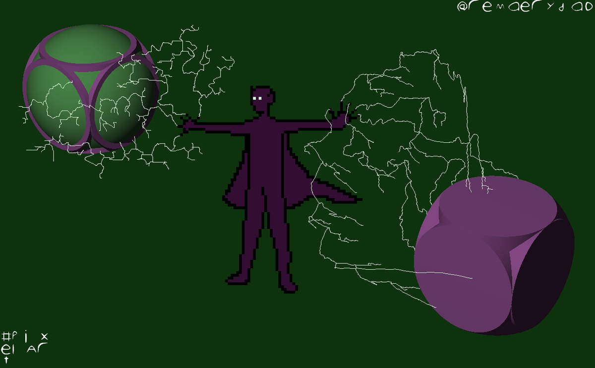 remaerdyaD's tweet photo. Information to Knowledge quanta transform
#pixelArt #unittheory #informationCosmology #visualization #comicbook https://t.co/evT1JCJlbd