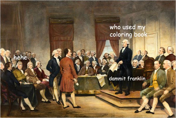 RobbyYates15's tweet photo. What really happened at the Constitional Convention #LetsBeReal https://t.co/T1VcPCycEo