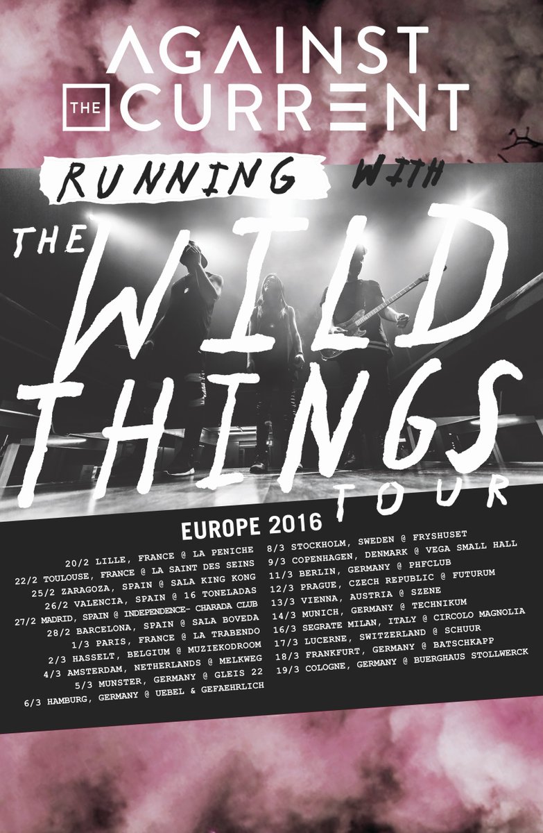 ATC_BAND's tweet photo. Europe!Tickets + VIP upgrade are on sale for our #runningwiththewildthingstour! Get em quick https://t.co/rUNrySgvWi https://t.co/90TB2MQeJV