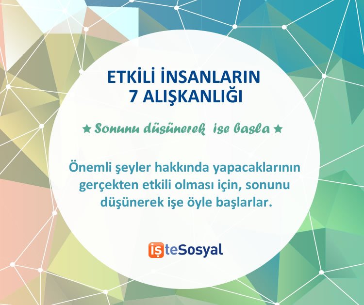 Etkili insanların 7 alışkanlığı hayatınızda fark yaratmanızı sağlayabilir. #İyiHaftaSonları