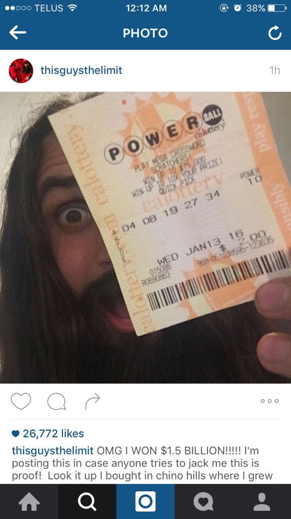 DaPowerballguy's tweet photo. $100,000 giveaway! Retweet and follow! I'll pick one lucky person late tonight via dm! and good luck! https://t.co/ctsNiObQy8