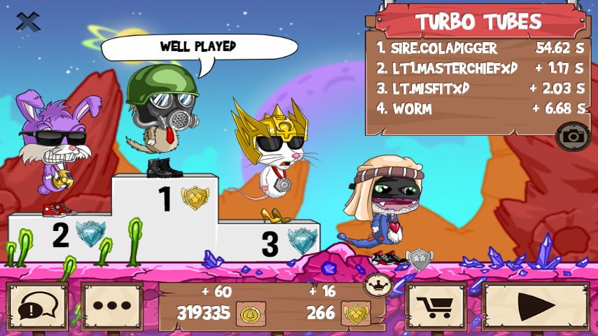 C0ladigger's tweet photo. All those guys just got washed #funrun2 #MasterchiefxD #MisfitxD #WORM @thefunrun https://t.co/bPOFL8G7WE
