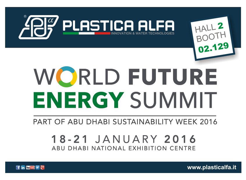 PlasticaAlfa's tweet photo. #WorldFutureEnergySummit @Abudhabi 18>21 January 2016 - #plasticalfa The firs fair of the year https://t.co/pcta6nqSqJ