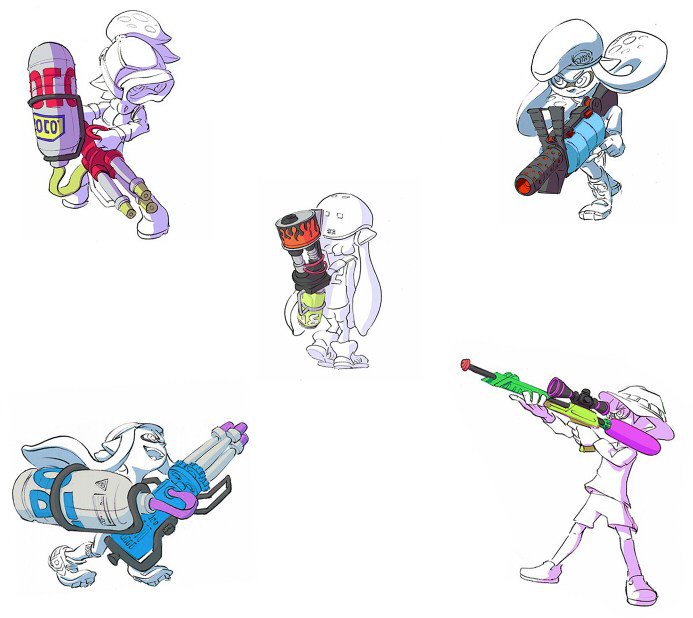 スプラトゥーン攻略 ナワバリ速報 スプラトゥーン 公式ブキイラスト使って遊ぼうぜｗｗｗｗｗｗｗｗｗ T Co 5bibipzx1t T Co Cyrjxhyxuw Twitter