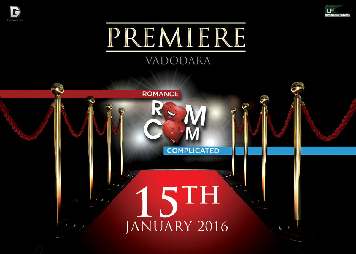 MalharPandya9's tweet photo. #Premiere of #RomanceComplicated today in #Vadodara 

#ROMCOM15JAN #Release #Uttrayan https://t.co/7FYXxro9gm